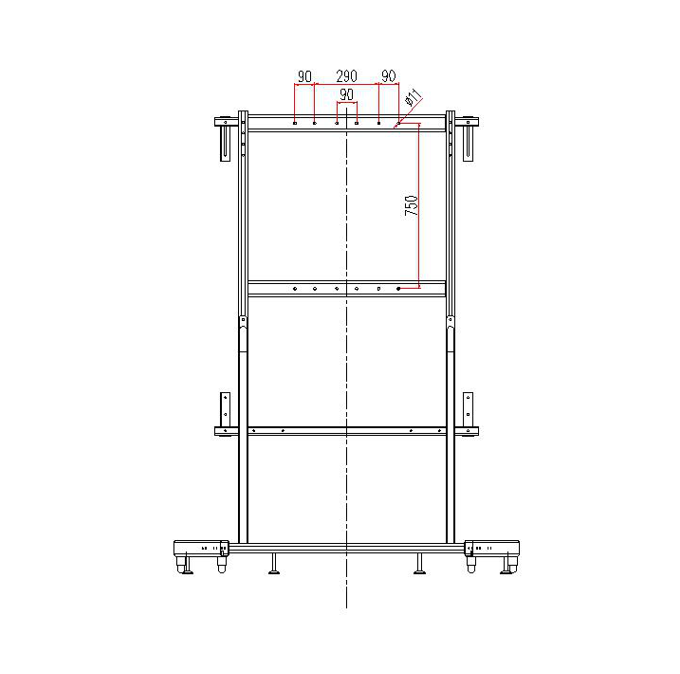 Мобильный стенд для интерактивных досок для использования с проекторами 1