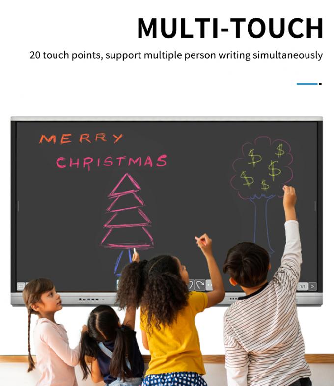 Iboard Новый продукт 98" 4K умный дисплей интерактивный плоский панельный дисплей Большой размер сенсорного экрана Монитор для конференц-зала 5