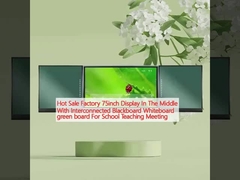 Горячая продажа Фабрика 75-дюймовый дисплей посередине с взаимосвязанной черной доской Белая доска зеленая доска для школьной встречи преподавания