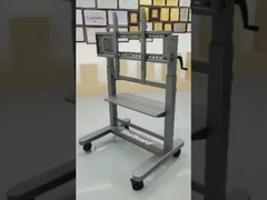 Ручная регулируемая в высоту мобильная телевизорная тележка