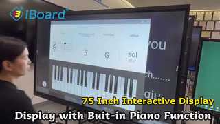 75-дюймовый интерактивный плоский дисплей для встреч