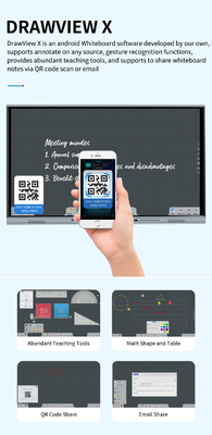 монитор взаимодействующее Whiteboard экрана касания iBoard 65 для цвета рамки черноты 16:9 дела