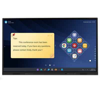 Интерактивный сенсорный дисплей 86 дюймов 4K Smart Board для школьных корпоративных