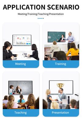 65-дюймовая интерактивная светодиодная доска, Android Smart Flat Panel, 20/40 точек касания, инфракрасный, черный цвет