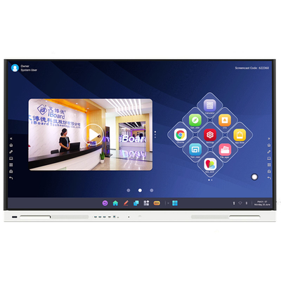 рамка 65inch 75inch 86inch 98inch Whiteboard 50000hours экрана касания ROM 16G взаимодействующая алюминиевая