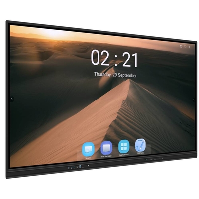 Android 13 IR Интерактивная доска для доступа к интерфейсу Finger Touch 65 75 86 дюймовый 4K Smart Panel Дисплей с Wi-Fi RJ45 беспроводное использование для встреч в офисе школы