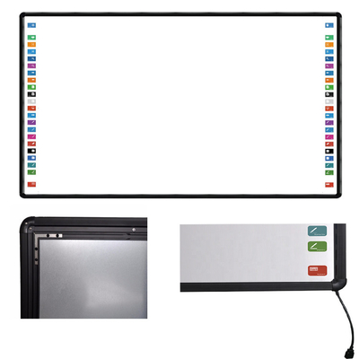Управление взаимодействующее умное Whiteboard высокой точности рамка алюминиевого сплава 102 дюймов