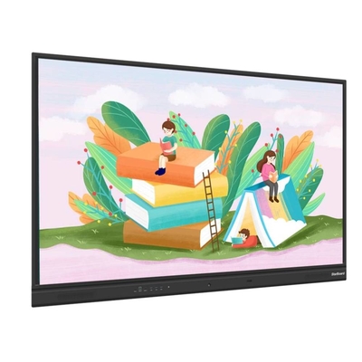 Интерактивный сенсорный экран Whiteboard 65 75 86 98 дюймов USB HDMI 20 точек Android 13 8+128G PC OPS дисплей для школ