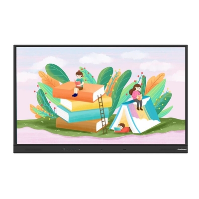 Интерактивный сенсорный экран Whiteboard 65 75 86 98 дюймов USB HDMI 20 точек Android 13 8+128G PC OPS дисплей для школ