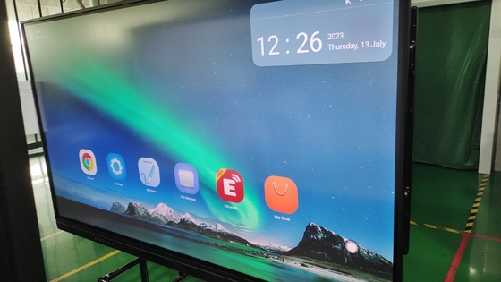 Интерактивный сенсорный экран Whiteboard 65 75 86 98 дюймов USB HDMI 20 точек Android 13 8+128G PC OPS дисплей для школ
