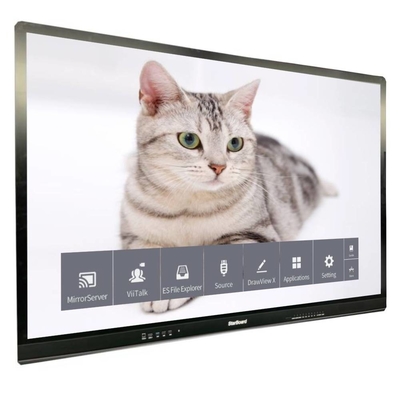 Капацитивный LCD Smart Board Touch 65 дюймов 4K 3840*2160 Антиотражающий закаленный стеклянный монитор Нет системы для телевидения Школьный торговый центр