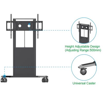 Напольная стойка для интерактивной доски/телевизора для 65/75/86 дюймов