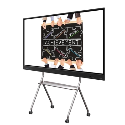 Интерактивный 4K Ultra HD LCD Smart Board Windows OS 10/11 Pro Стенномонтируемое закаленное стекло Встроенные динамики