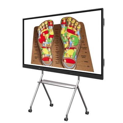 Интерактивный 4K Ultra HD LCD Smart Board Windows OS 10/11 Pro Стенномонтируемое закаленное стекло Встроенные динамики