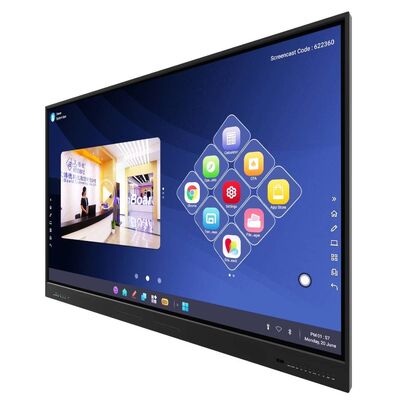 65 75 86 дюймовый 4K Ultra HD Windows OS Smart Board Настенный ЖК-дисплей с подвижной стойкой