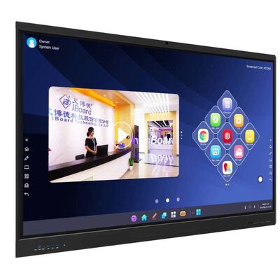 65 75 86 дюймовый 4K Ultra HD Windows OS Smart Board Настенный ЖК-дисплей с подвижной стойкой