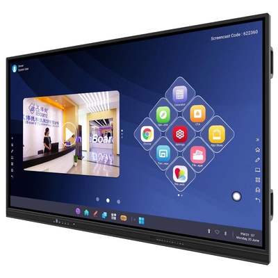 Интерактивный сенсорный дисплей 86 дюймов 4K Smart Board для школьных корпоративных