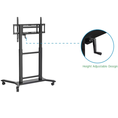 iBoard TV Мобильный телекарт TV Mount Высота регулируемая 42''- 86 "интерактивная плоская панель Троллейбусная стойка Подъемник подъемник