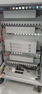 CE AC зарядка DC зарядка и USB Type-A Type-C хранилище IPad зарядка тележка мобильный зарядный шкаф с колесами