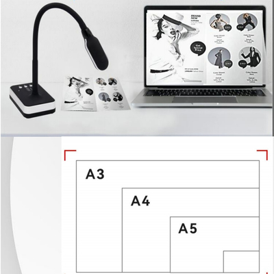 Визуализатор USB 2.0 Сканер камеры для документов A3 A4 A5 размер