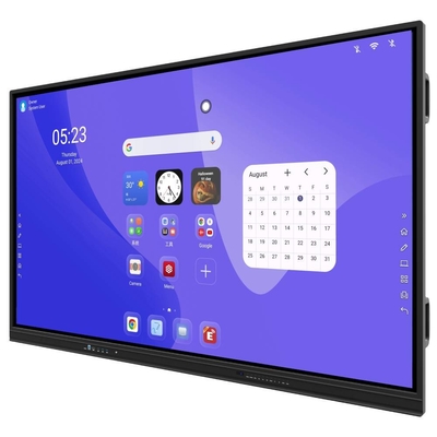 Интерактивная плоская панель Android 14 8+128G 50 точек касания доска программного обеспечения язык OEM для школьного образования встречи