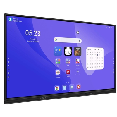 Интерактивная плоская панель Android 14 8+128G 50 точек касания доска программного обеспечения язык OEM для школьного образования встречи