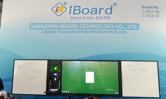 iboard заводская прямая 75 дюймовая блокируемая записываемая взаимосвязанная черная доска умная белая доска интерактивная плоская панель дисплей все в одном с стойкой поддержки маркер перо мелкое письмо образование решение