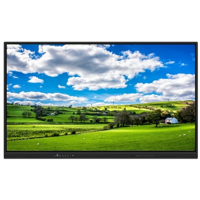 4K разрешение интерактивная плоская панель 350 яркость высокая яркость и 15W * 2 динамики Android 13 интерактивная доска для школьного образования и встреч