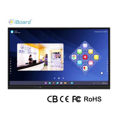 Iboard Новый продукт 98" 4K умный дисплей интерактивный плоский панельный дисплей Большой размер сенсорного экрана Монитор для конференц-зала