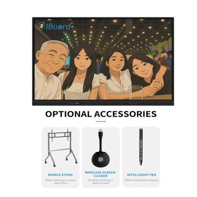 55 65 75 86 98 дюймовый 4K LCD интерактивная доска с сенсорным панелем умный экран классная электронная доска цифровая умная доска для обучения