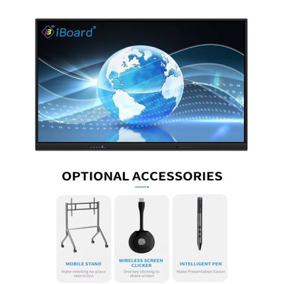 65 75 86 98 110 дюймовая 4K LCD интерактивная умная доска сенсорная панель умный экран для класса электронная доска цифровая умная доска для обучения