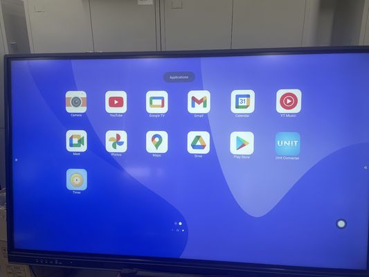 86-дюймовый Google EDLA сертифицированный интерактивный смарт-панель. Android 13 с встроенной системой наслаждения.