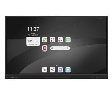 Новая 75-дюймовая интерактивная плоская панель Android для умных классов и конференций