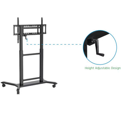 IBoard Высота регулируемая 42"-86" Троллейбусная многомобильная телекаретка для интерактивной плоской панели Smart Whiteboard VESA 100*100-800*600 мм