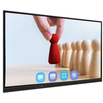 4K Android 14 Интерактивная доска 86 дюймовая мультимедийная умная доска электронный сенсорный экран для встреч в классе