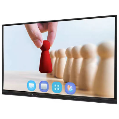4K Android 14 Интерактивная доска 86 дюймовая мультимедийная умная доска электронный сенсорный экран для встреч в классе