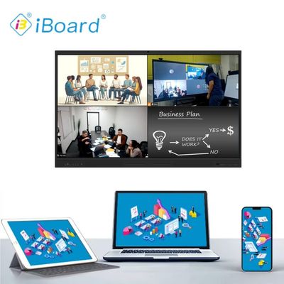 65" Интерактивная сенсорная доска Smart Whiteboard, многофункциональная настенная сенсорная панель Smart TV