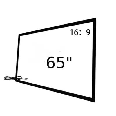 Инфракрасная сенсорная рамка Overlay 32 43 49 55 65 75 дюймов 40 точек касания с USB-подключением для цифрового киоска, тотема, телевизора, монитора