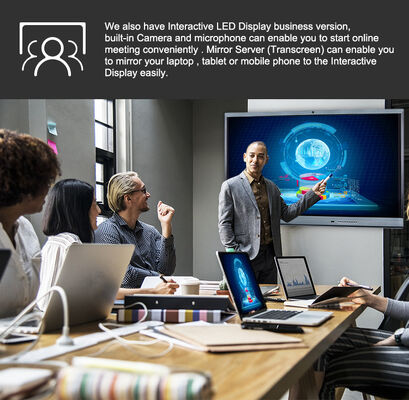 Мультитач-экран с антибликовым покрытием, мобильная подставка, ЖК-цифровая интерактивная смарт-доска 55, 65, 75 дюймов, интерактивная плоская панель