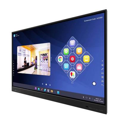 Брошюра Iboard YL5W-75 для Android 13.0 8 ГБ 128 ГБ 500 кд/м2 с динамиком, Wi-Fi, камерой и микрофоном для школьных проектов, офисных встреч.