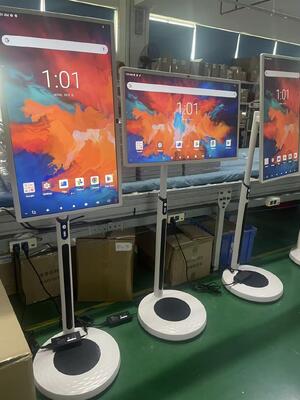 32 дюйма портативный смарт-телевизор мобильный сенсорный экран беспроводный Android-телевизор на колесах