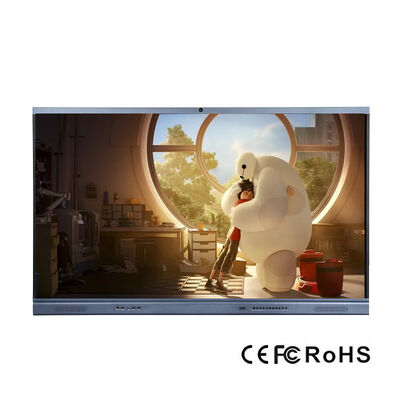 Режим письма пальцем или любым непрозрачным объектом Интерактивный монитор, оснащенный 4 ГБ или 8 ГБ ОЗУ, обеспечивающий плавное сенсорное взаимодействие и рабочий процесс для школьного образования, преподавания, интерактивной доски