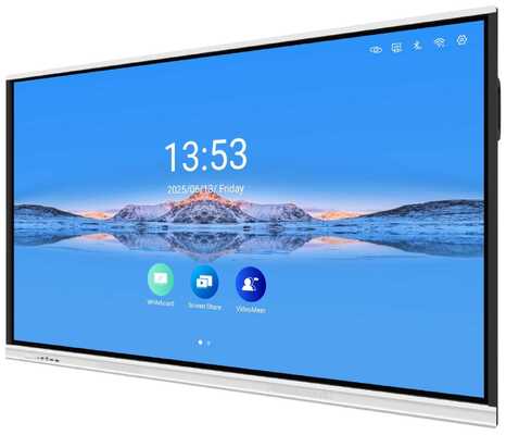 86-дюймовая интерактивная доска с разрешением 4K UHD и 20/40 точками касания для совместного обучения