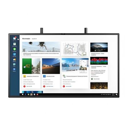 Интерактивная светодиодная доска с Android 14, ультратонким инфракрасным касанием и опциональной камерой и микрофоном для школ и совещаний