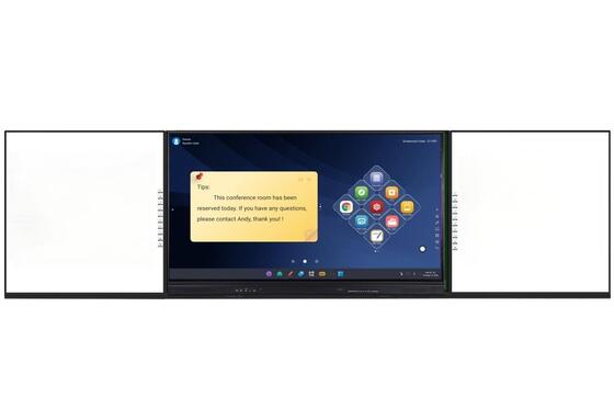 Интерактивная плоская панель 4K Ultra HD с 20 точками касания и встроенными динамиками для образования