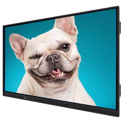 Интерактивная плоская панель с двумя боковыми клавишами поддержки датчиков света и рабочей температурой от 0°C до 50°C для деловых встреч