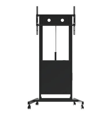 Электрическая мобильная стойка с регулируемой высотой, напольная стойка для телевизора/интерактивной панели до 86 дюймов