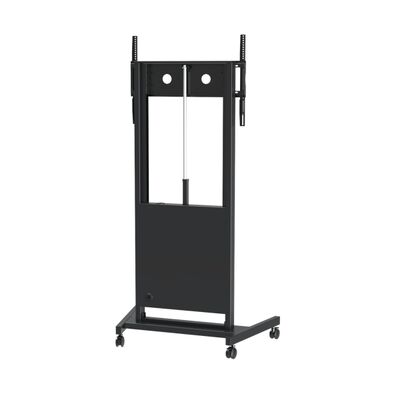 Электрическая мобильная стойка с регулируемой высотой, напольная стойка для телевизора/интерактивной панели до 86 дюймов