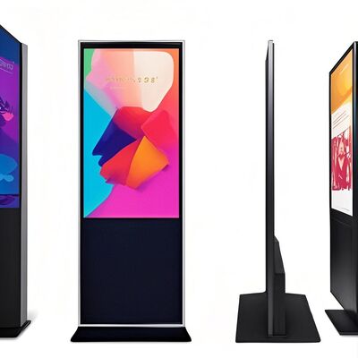 iBoard 43-дюймовый подъемник Вертикальный LCD сенсорный экран Внутренний умный рекламный экран Дисплей цифровой рекламной рекламы