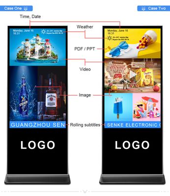 iBoard 43-дюймовый подъемник Вертикальный LCD сенсорный экран Внутренний умный рекламный экран Дисплей цифровой рекламной рекламы